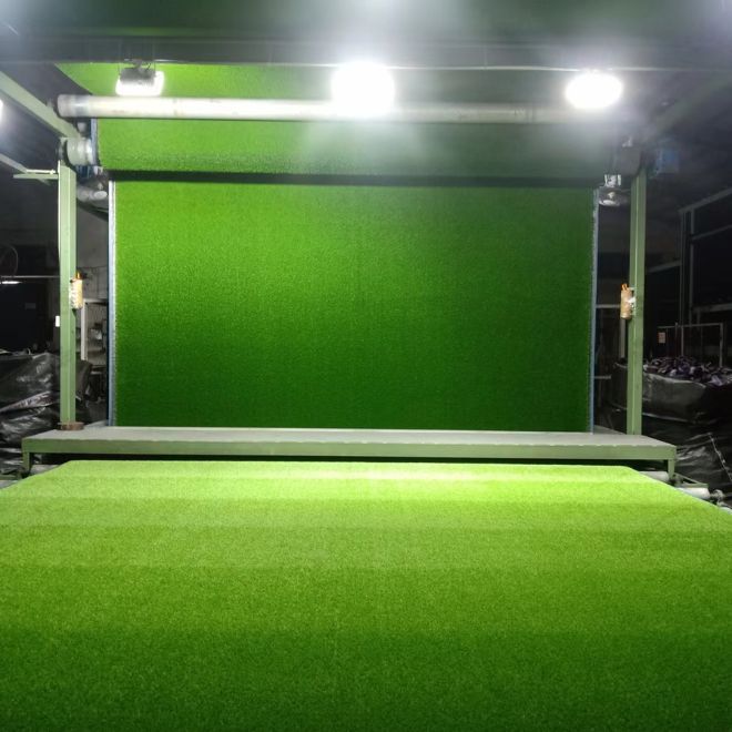 Kunstrasen Fertigung Rolle